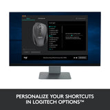 LOGITECH M705 Mouse right-handed laser wireless 2.4 GHz USB wireless receiver grey