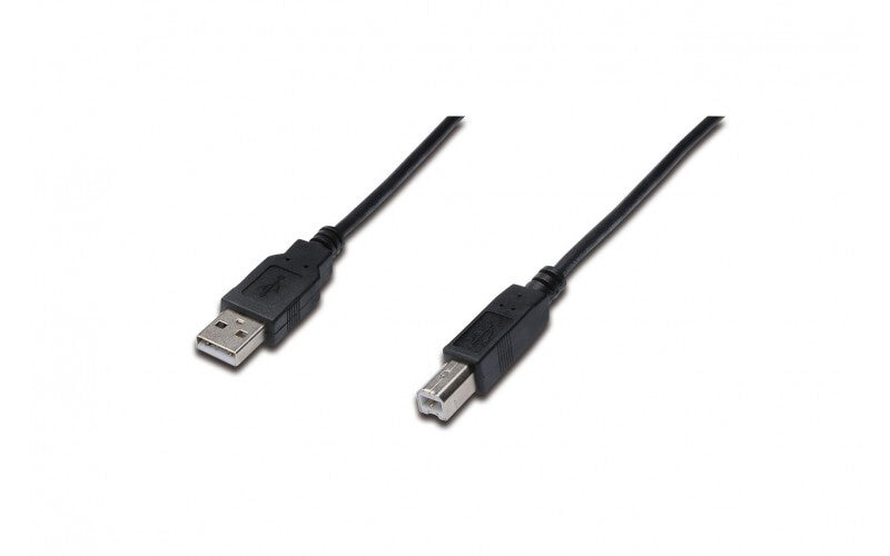Digitus 1,0 m USB A/B Sort USB 2.0