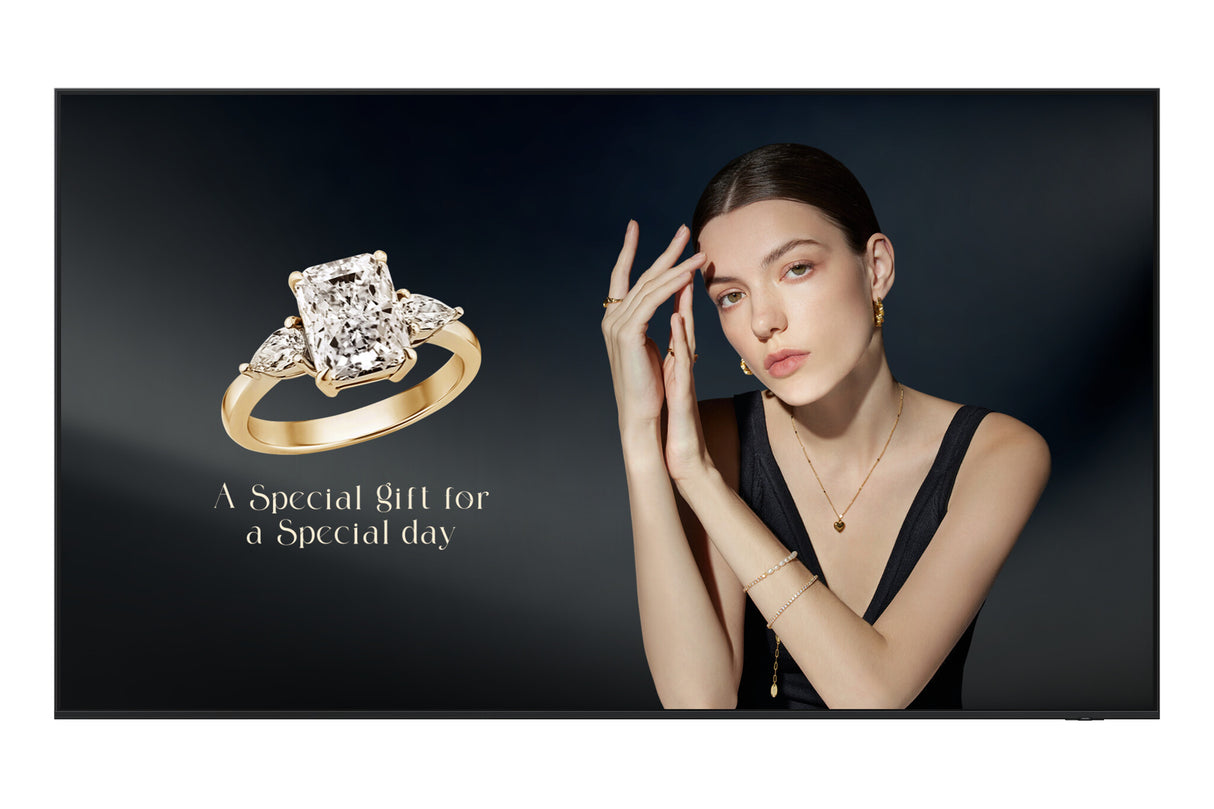 Samsung QH115F-X Digital signage flat panel 2.92 m (115") LCD Wi-Fi 1000 cd/m² 4K Ultra HD Black Tizen 24/7