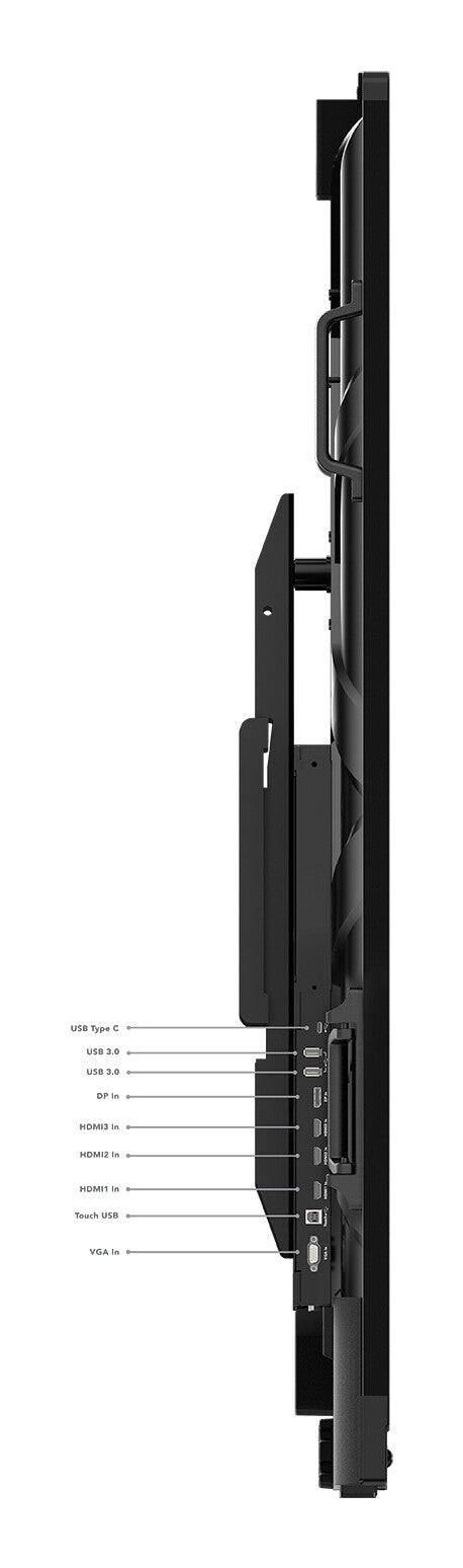 Lenovo ThinkVision T86 computer monitor 2.18 m (86") 3840 x 2160 pixels 4K Ultra HD LED Touchscreen Black
