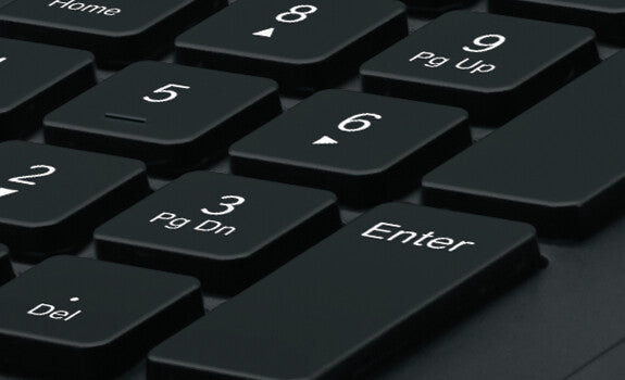 Logitech K280E Pro f/ Business tastatur Kontor USB QWERTY Nordisk Sort