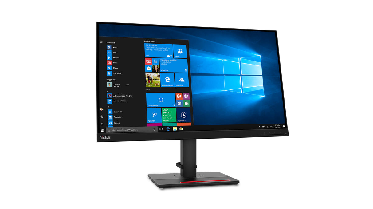 Lenovo ThinkVision T27q-20 LED display 68.6 cm (27") 2560 x 1440 pixels Quad HD LCD Black