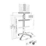 Erard KANA1400XL 2.03 m (80") Black, Steel