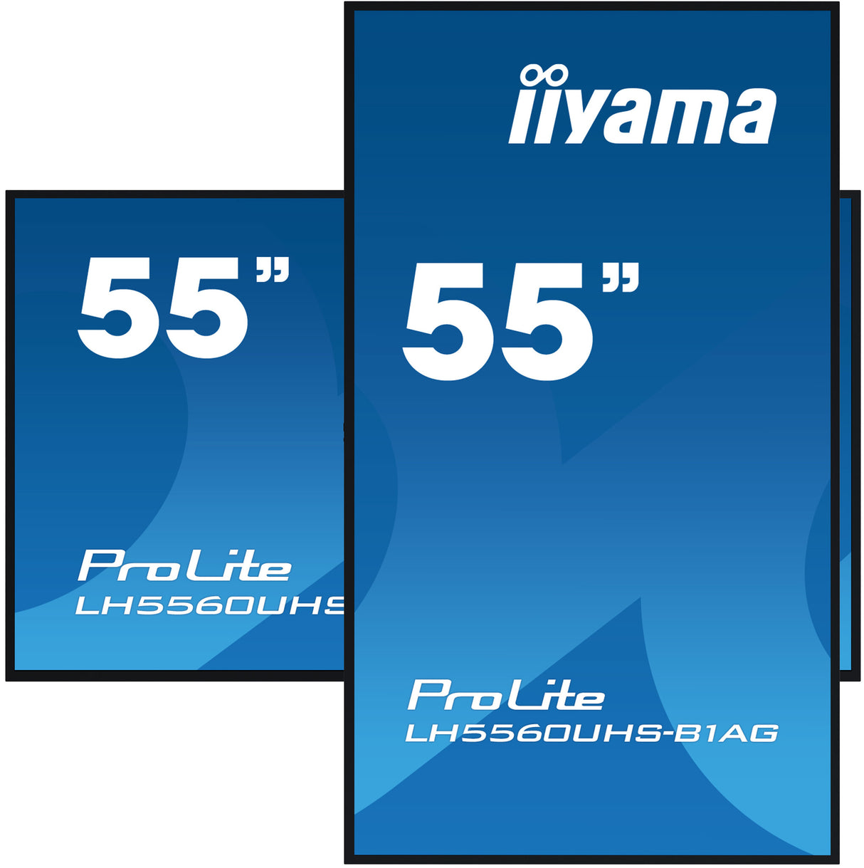 iiyama LH5560UHS-B1AG skilte display Digital A-tavle 139,7 cm (55") LED Wi-Fi 500 cd/m² 4K Ultra HD Sort Indbygget processer Android 11 24/7