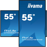 iiyama LH5560UHS-B1AG skilte display Digital A-tavle 139,7 cm (55") LED Wi-Fi 500 cd/m² 4K Ultra HD Sort Indbygget processer Android 11 24/7