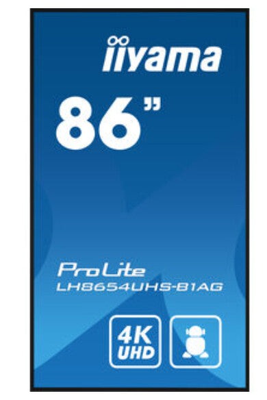 iiyama ProLite To Be Updated computerskærm 2,17 m (85.6") 3840 x 2160 pixel 4K Ultra HD LED Sort