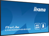 iiyama 65" 4K UHD professional digital signage display with advanced control and connectivity options