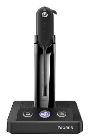 Yealink WH63 Portable Teams Headset Wireless Ear-hook, Head-band, Neck-band Office/Call center Charging stand Black