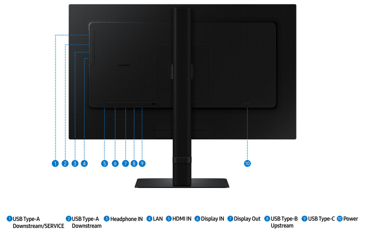 Samsung S24D604UAU computer monitor 61 cm (24") 2560 x 1440 pixels Quad HD LED Black