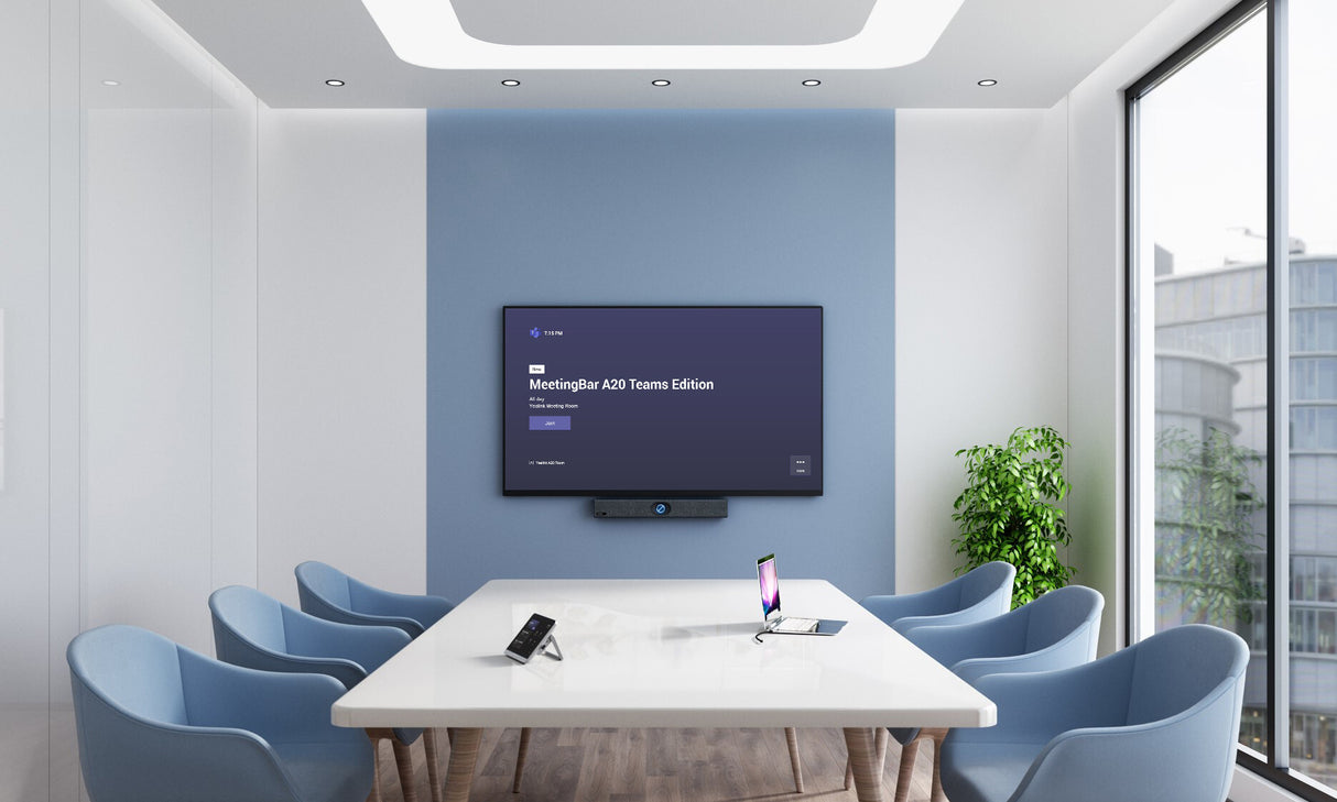 Yealink MeetingBar A20 + CTP18 Collaboration Touch Panel + VCH51 Sharing Box