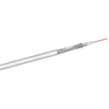 Mercodan 245215 coaxial cable 100 m White