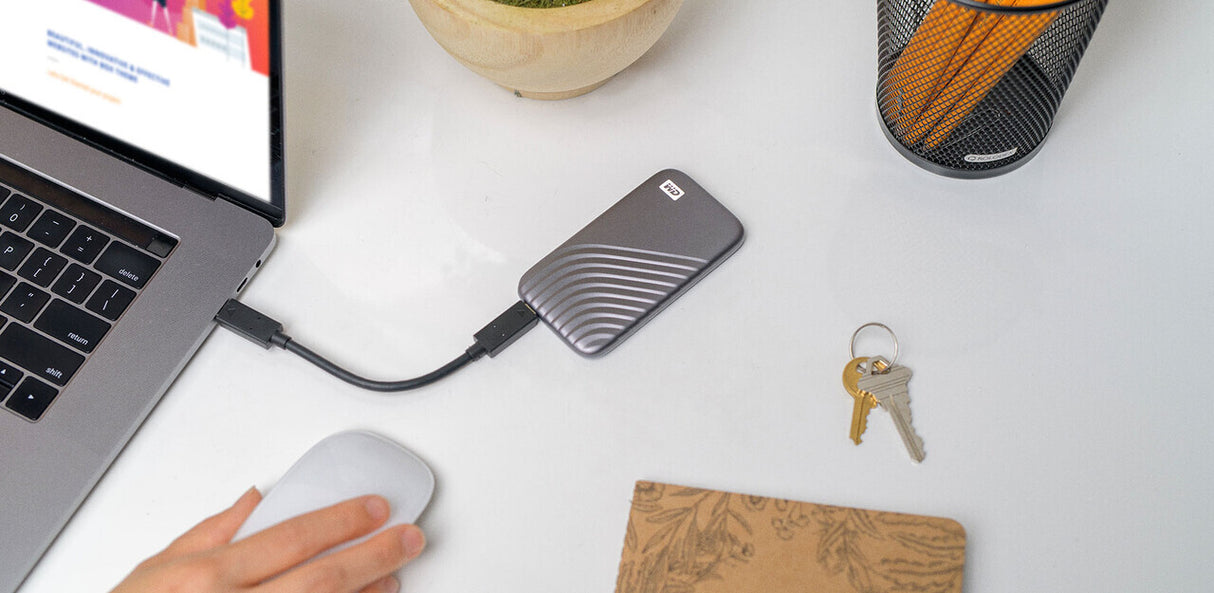 Western Digital 4TB, USB 3.2 Gen 2 Type-C - Portebel HDD