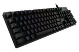 Logitech G G512 CARBON LIGHTSYNC RGB Mechanical Gaming Keyboard with GX Red switches tastatur Spil USB Nordisk Kulfiber