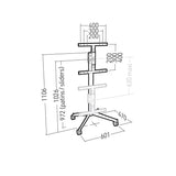 Erard KANA 1200L Wall mount White, Black