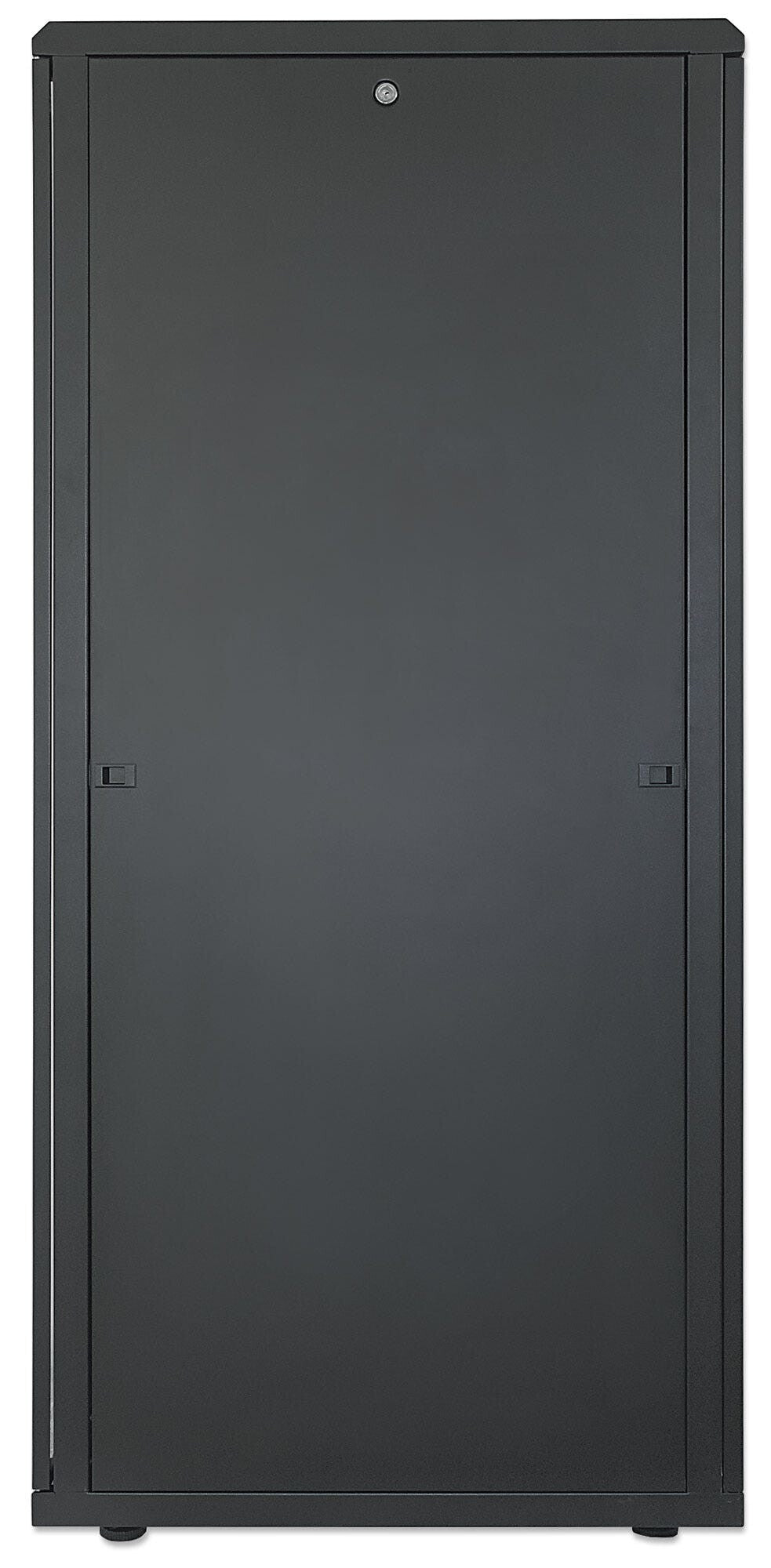 Intellinet 19" Network Cabinet - Free Standing, 42U, 800x800mm (width x depth), Black, Assembled, Max 1500kg, Multi-Point Door Lock, One Lock Per Side Panel, Usable Depth 123 to 573mm, IP20 rated, Rack, Steel