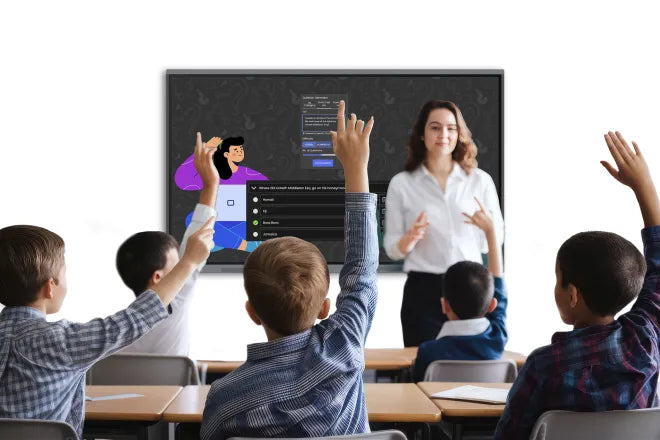 Clevertouch Pro Series 3 interactive whiteboard 165.1 cm (65") 3840 x 2160 pixels Touchscreen Black