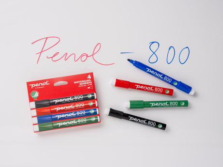 Penol 800 Whiteboard Marker - 4 farver