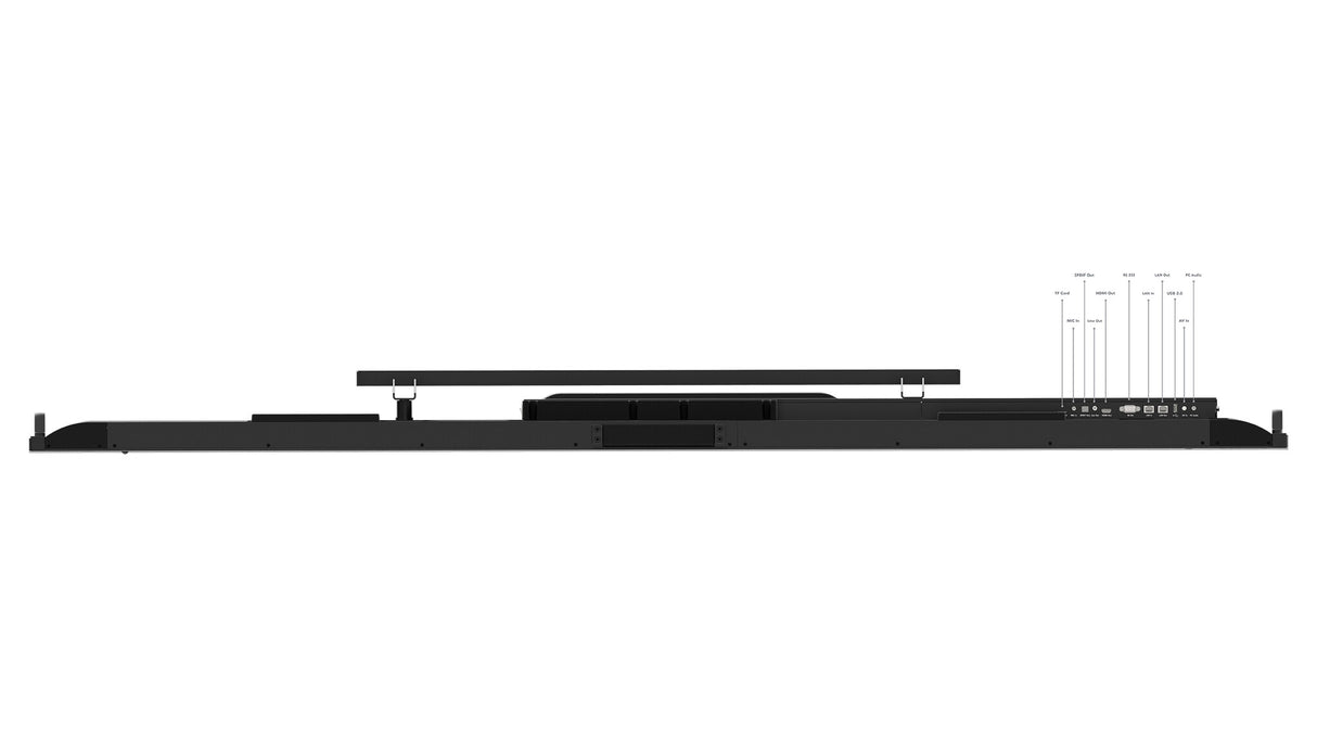 Lenovo ThinkVision T86 computer monitor 2.18 m (86") 3840 x 2160 pixels 4K Ultra HD LED Touchscreen Black