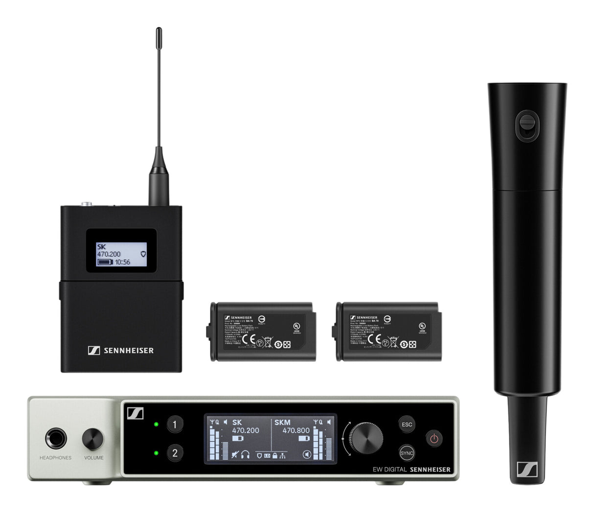 Sennheiser Digital wireless base set. R1-9
