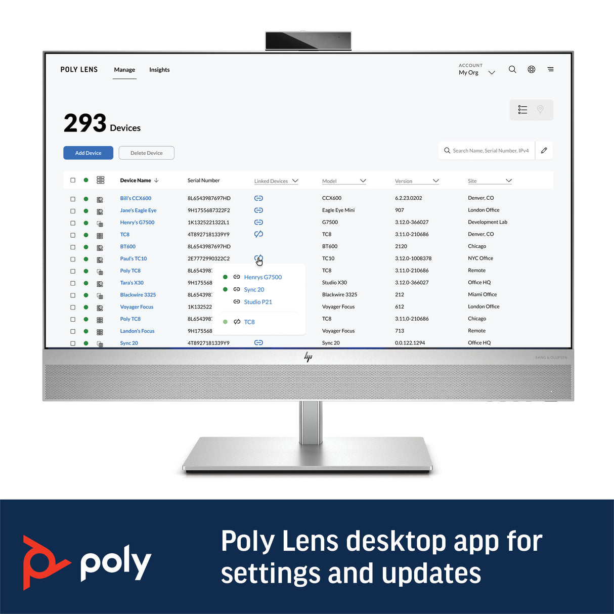 Poly Sync 60 Microsoft Teams Certified Speakerphone