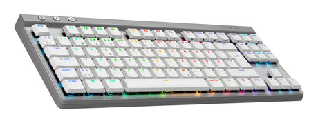 Logitech G 920-012551 keyboard Gaming RF Wireless + Bluetooth QWERTY Nordic White