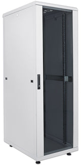 Intellinet 19" Network Cabinet - Free Standing, 42U, 800x800mm (width x depth), Grey, Assembled, Max 1500kg, Multi-Point Door Lock, One Lock Per Side Panel, Usable Depth 123 to 573mm, IP20 rated, Rack, Steel