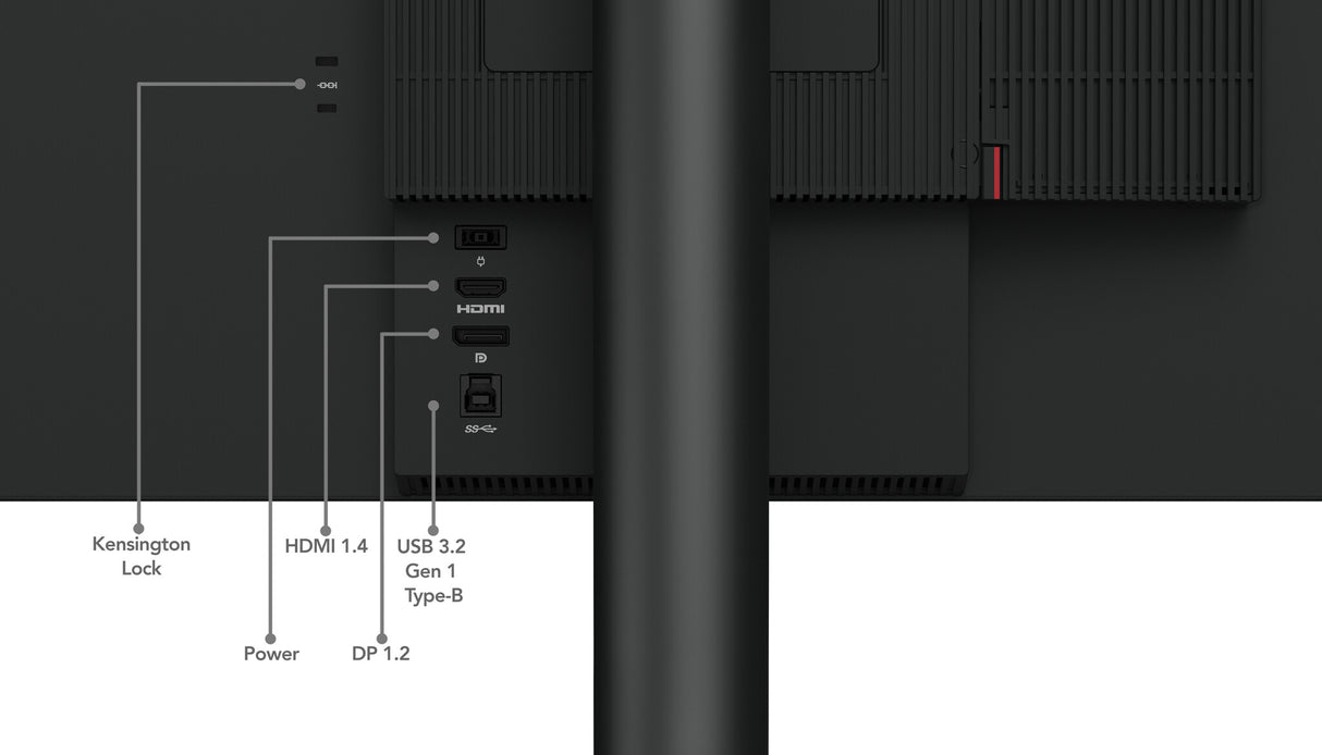 Lenovo ThinkCentre Tiny-In-One 24 Gen 5 LED display 60,5 cm (23.8") 1920 x 1080 pixel Fuld HD Sort