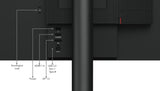 Lenovo ThinkCentre Tiny-In-One 24 Gen 5 LED display 60,5 cm (23.8") 1920 x 1080 pixel Fuld HD Sort