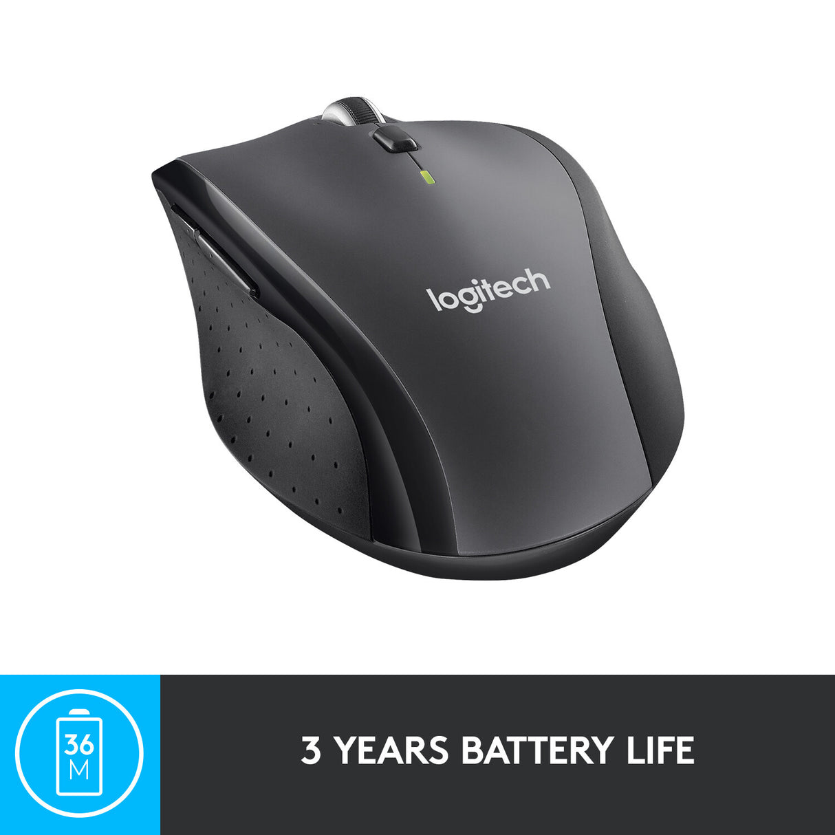 LOGITECH M705 Mouse right-handed laser wireless 2.4 GHz USB wireless receiver grey