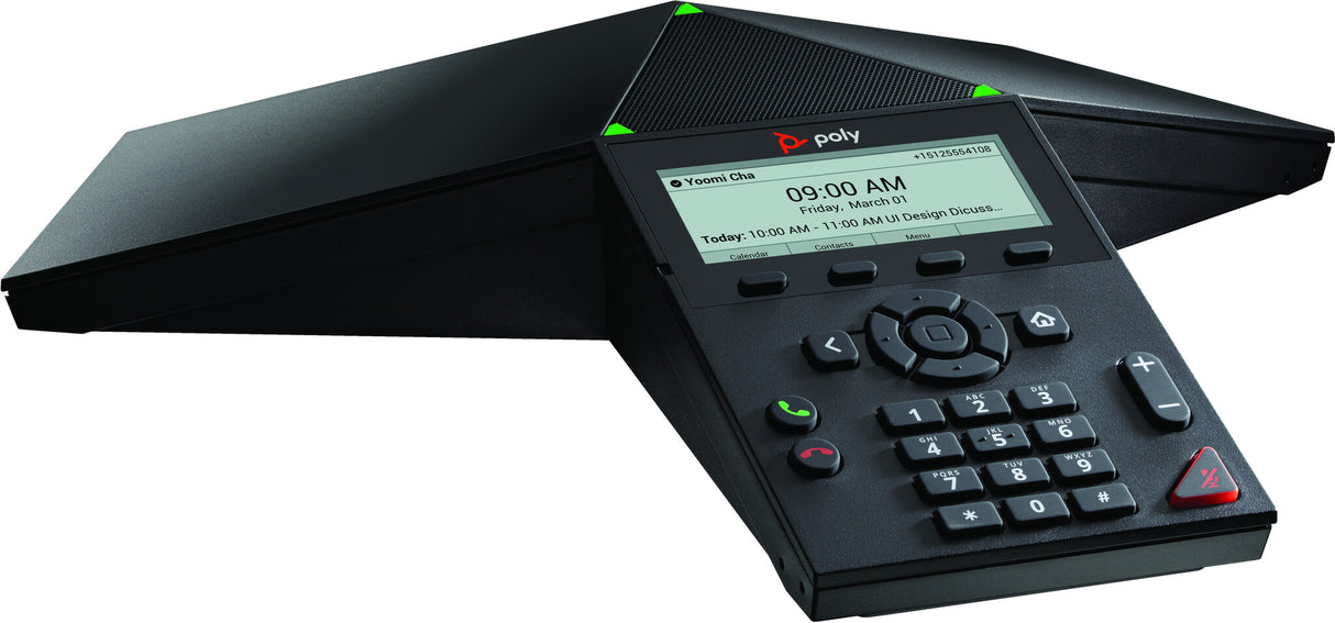 POLY Trio 8300 IP-mødetelefon og PoE-aktiveret, ingen radio