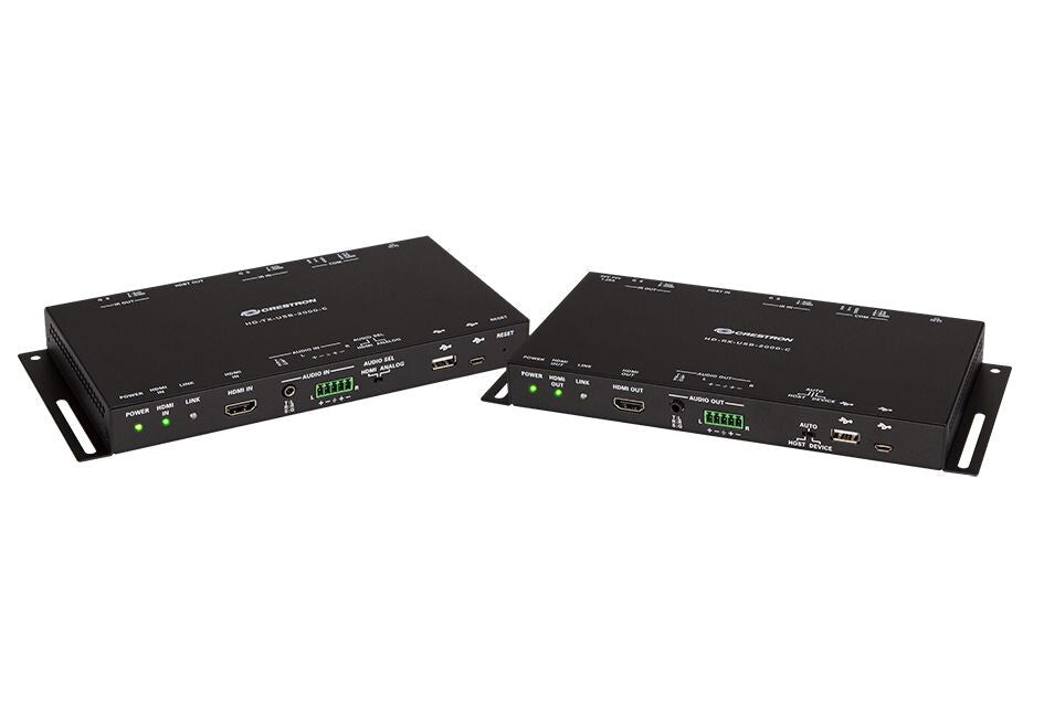 Crestron HD-EXT-USB-2000-C AV extender AV transmitter & receiver Black