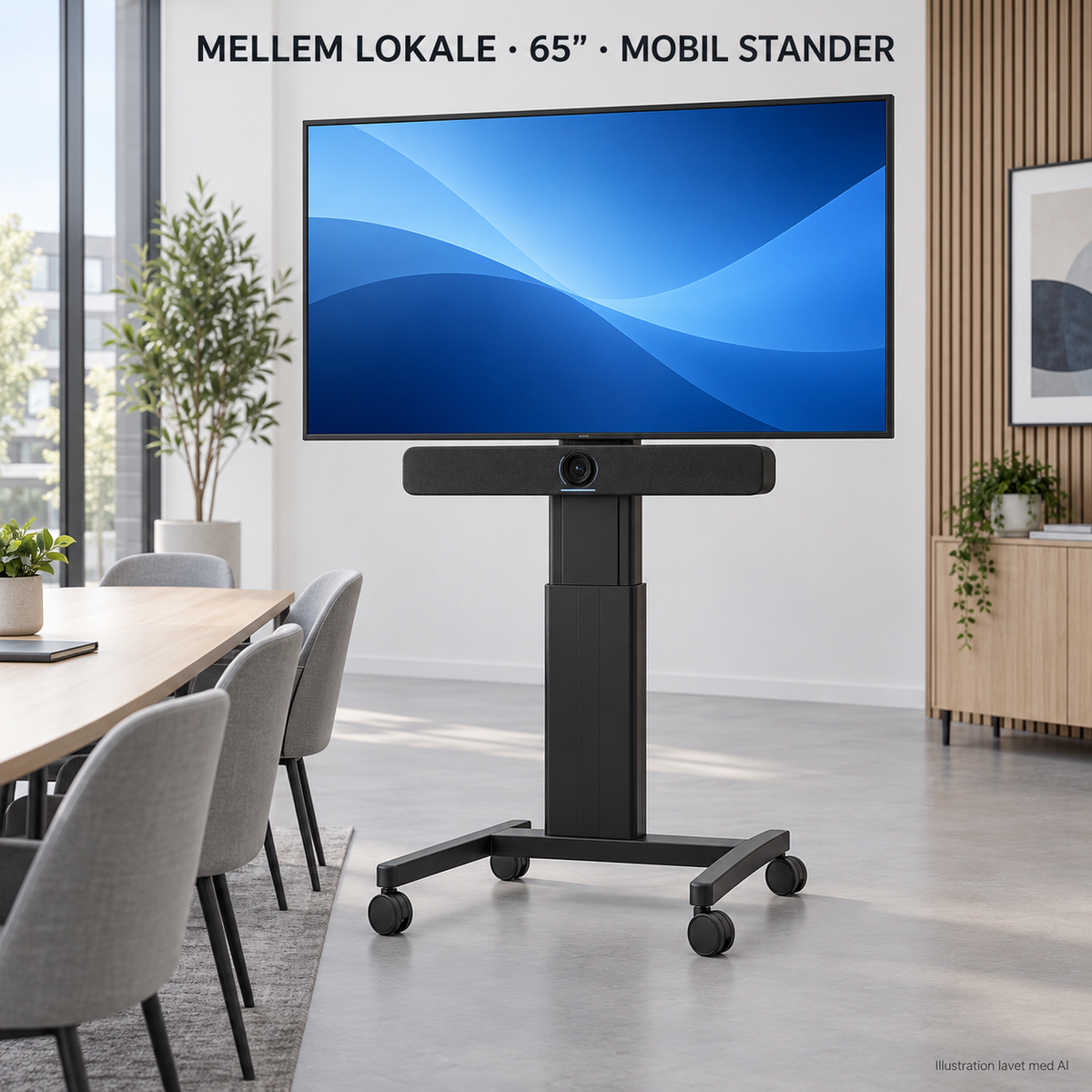 Mellem lokale - montering på stander