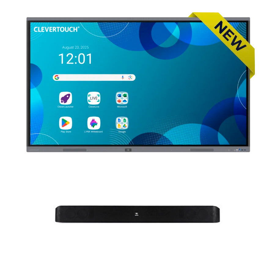 Skole løsning, 86" CleverTouch + JBL Soundbar inkl. standard installation