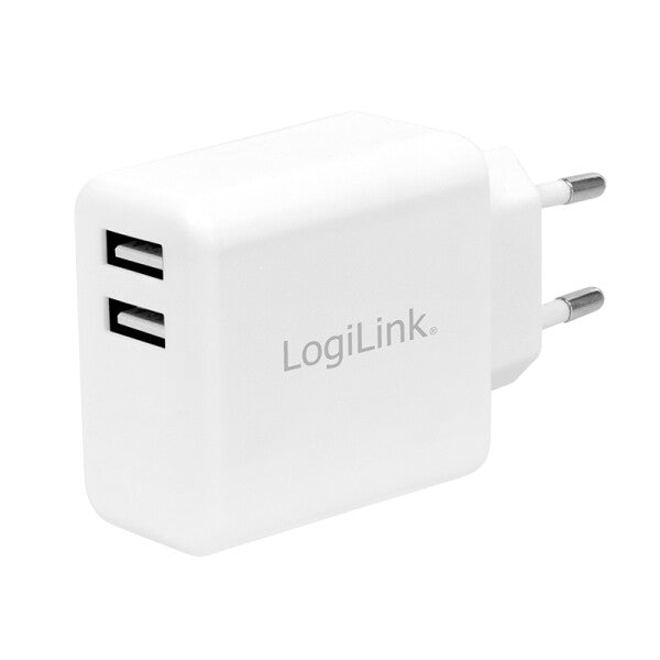 LogiLink PA0210W mobile device charger Smartphone, Tablet White AC Indoor