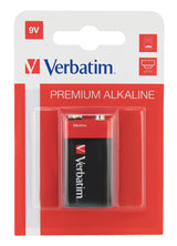 Verbatim 9V Alkaline Batteries, 1 pc