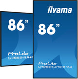 iiyama ProLite 86" 4K UHD Professional Digital Signage 24/7 display featuring Android OS, FailOver and Intel® SDM slot