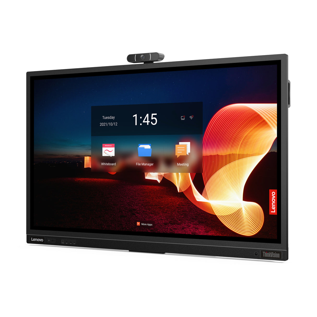 Lenovo ThinkVision T65 computer monitor 165.1 cm (65") 3840 x 2160 pixels 4K Ultra HD LED Touchscreen Black