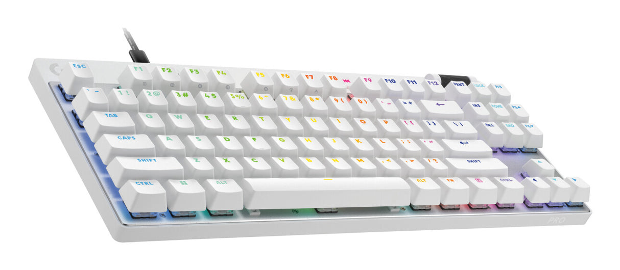Logitech G PRO X TKL RAPID tastatur Spil USB QWERTY Dansk, Finsk, Norsk, Svensk Hvid