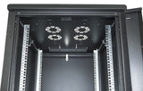 Intellinet 19" Network Cabinet - Free Standing, 42U, 800x800mm (width x depth), Black, Assembled, Max 1500kg, Multi-Point Door Lock, One Lock Per Side Panel, Usable Depth 123 to 573mm, IP20 rated, Rack, Steel