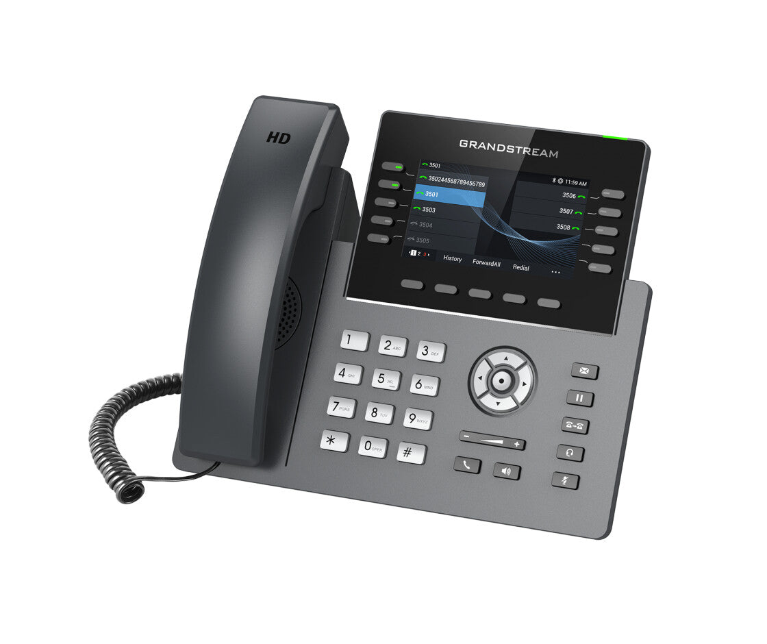 Grandstream Networks GRP2615 IP phone Black, Grey 10 lines TFT Wi-Fi