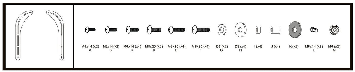 Vivolink VLMSB3270 speaker mount TV bracket Black