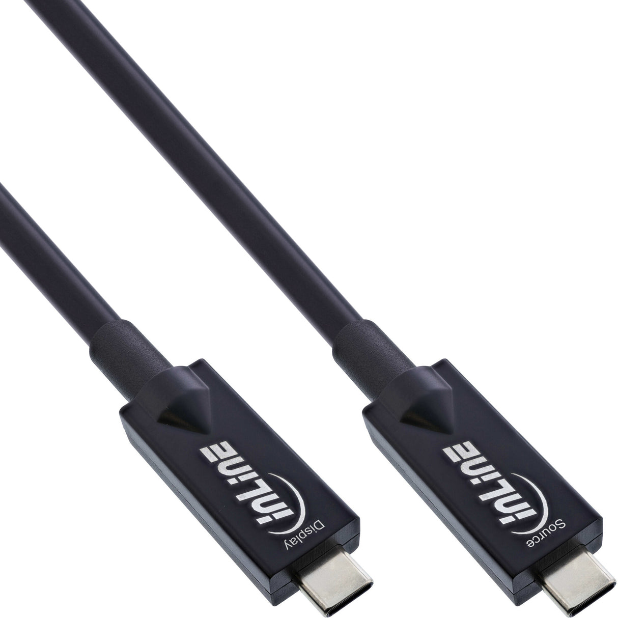 InLine 35799A USB-kabel USB 3.2 Gen 2 (3.1 Gen 2) 10 m USB C Sort