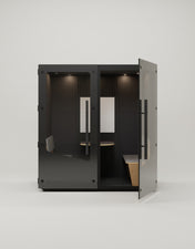 MuteBox Meet Connect Sort dør / Black Oak