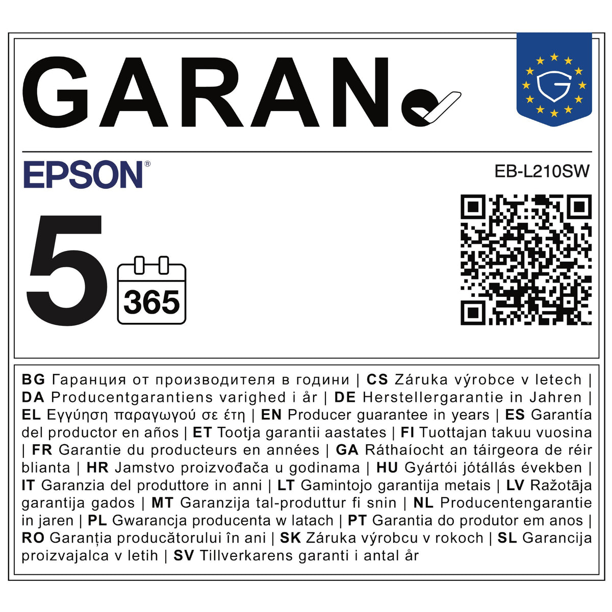 Epson EB-L210SW