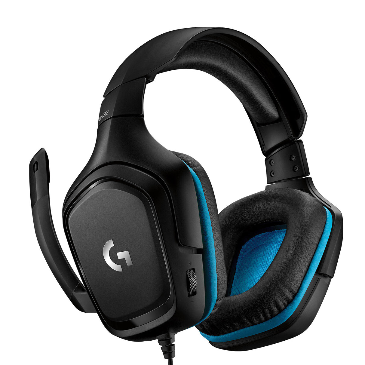 Logitech G G432 Headset Ledningsført Spil Sort, Blå