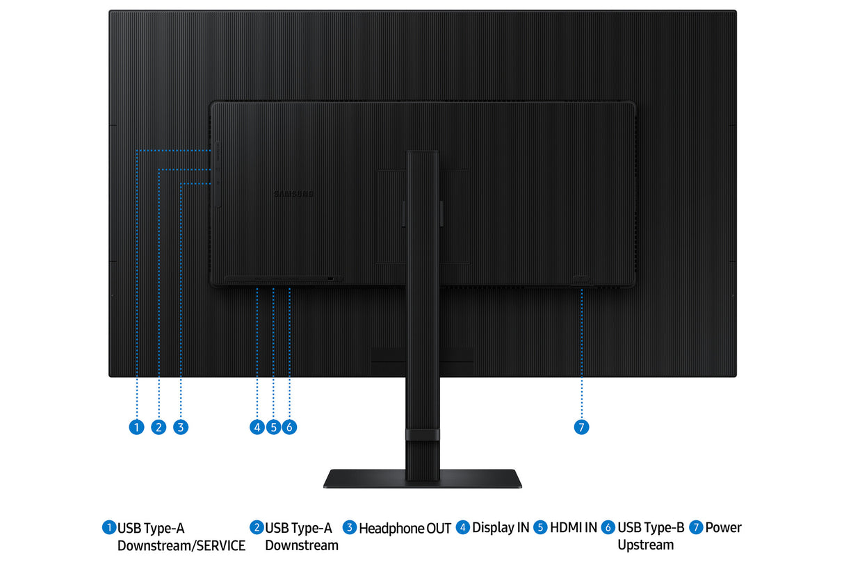 Samsung S80D computer monitor 94 cm (37") 3840 x 2160 pixels 4K Ultra HD LCD Black