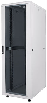 Intellinet 19" Network Cabinet - Free Standing, 32U, 600x600mm (width x depth), Grey, Assembled, Max 1500kg, Multi-Point Door Lock, One Lock Per Side Panel, Usable Depth 123 to 373mm, IP20 rated, Rack, Steel