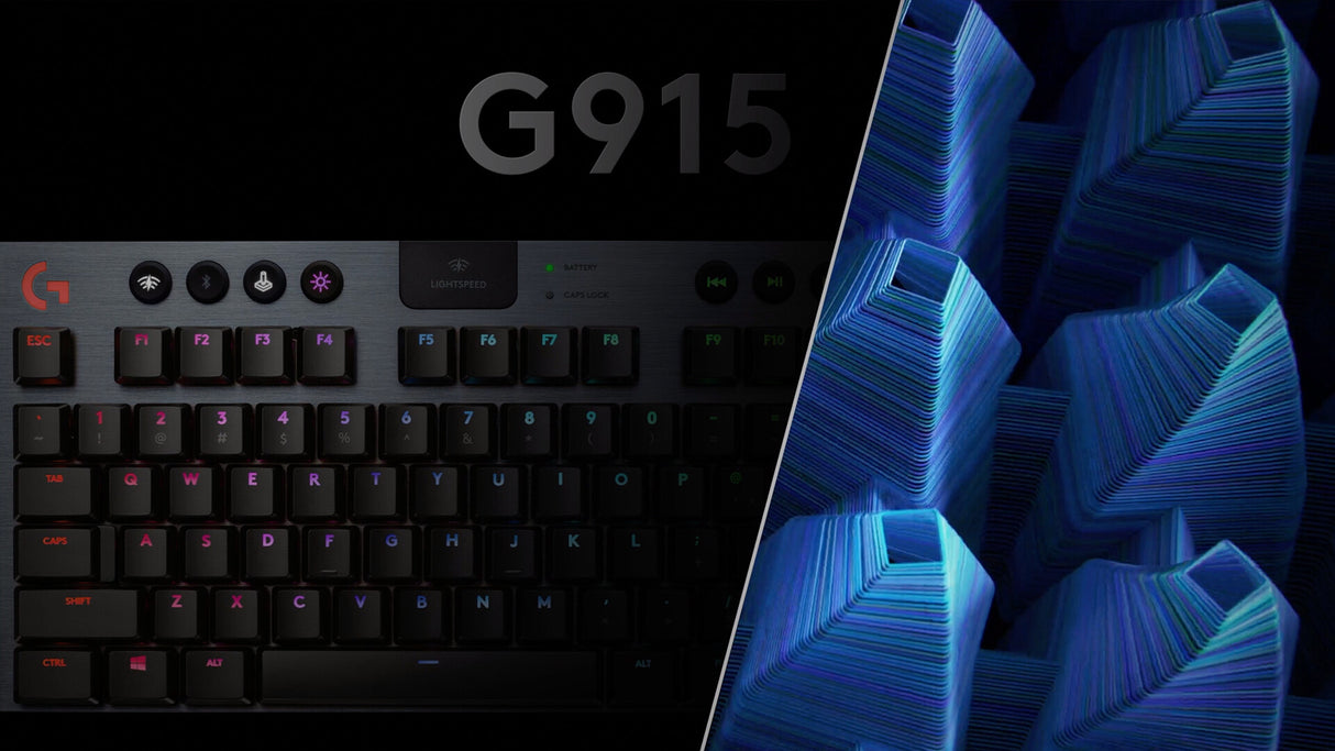 Logitech G G915 TKL Tenkeyless LIGHTSPEED Wireless RGB Mechanical Gaming Keyboard - GL Tactile