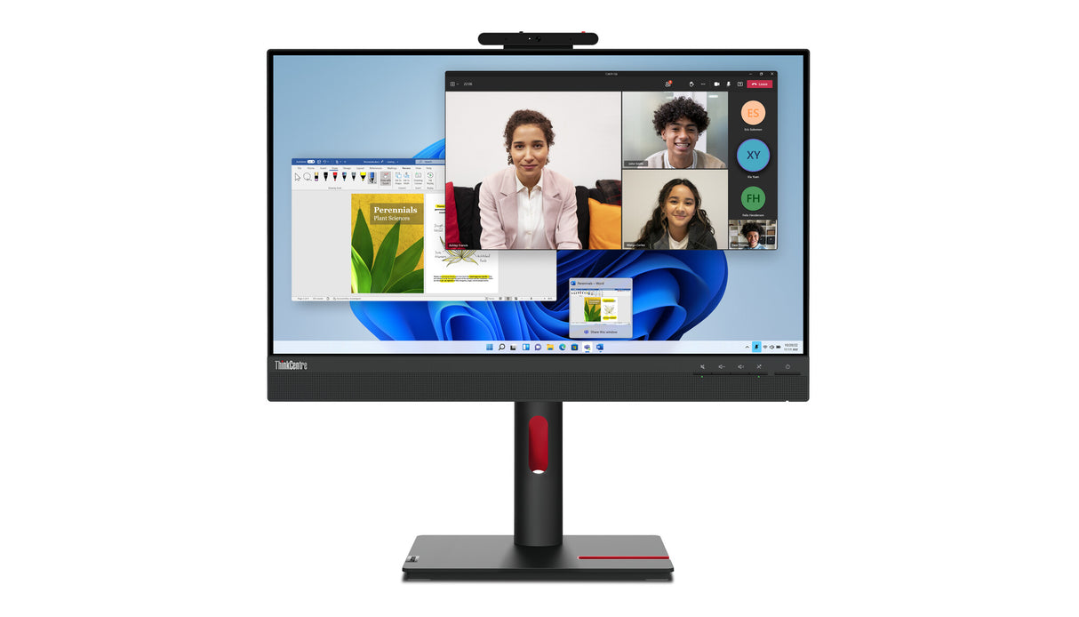 Lenovo ThinkCentre Tiny-In-One 24 Gen 5 LED display 60,5 cm (23.8") 1920 x 1080 pixel Fuld HD Sort