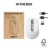 Logitech MX Anywhere 3S for Business mouse Office Right-hand RF Wireless + Bluetooth Laser 8000 DPI